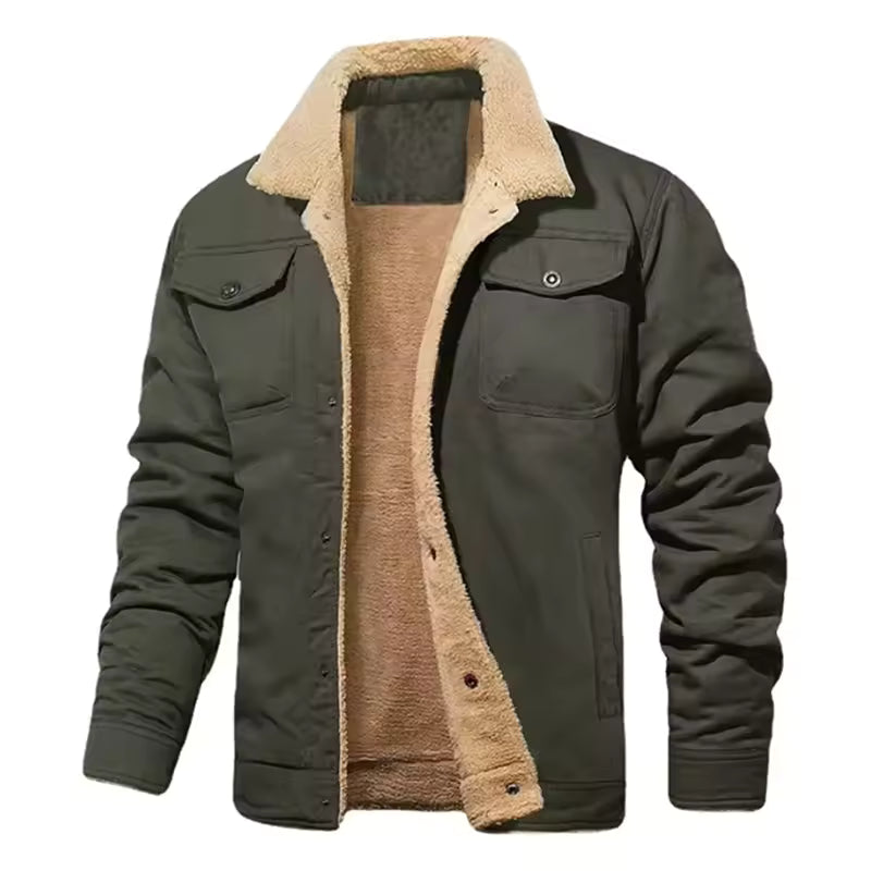 Marcus | Comfortable Warm Sherpa Lined Trucker Winter Jacket