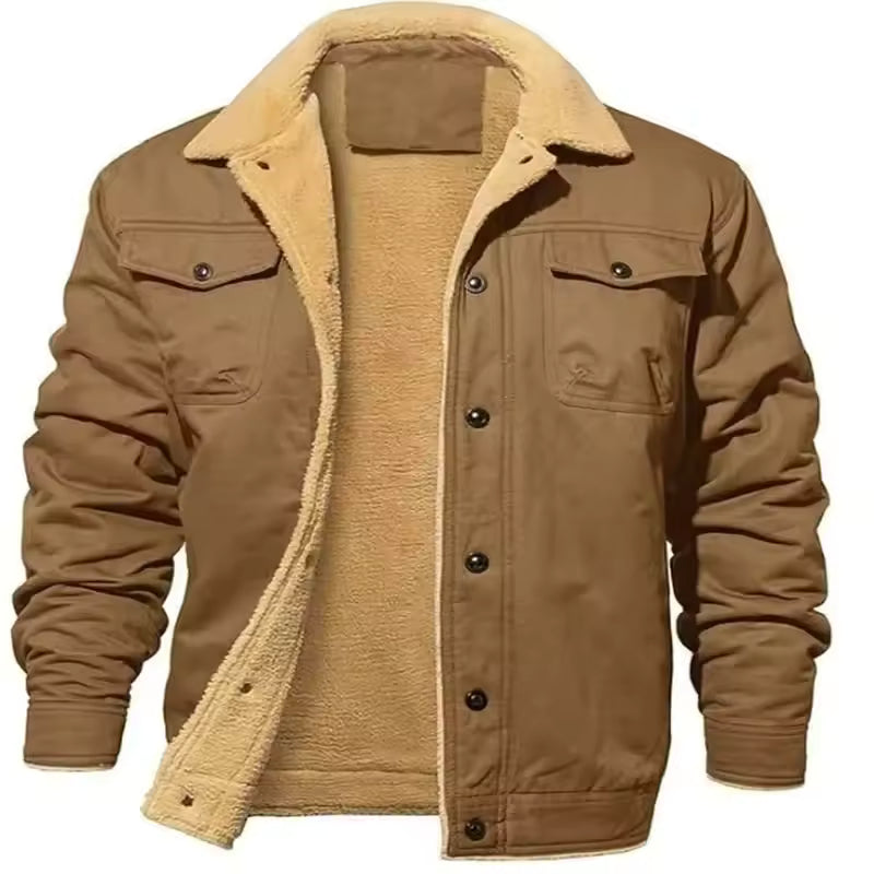 Marcus | Comfortable Warm Sherpa Lined Trucker Winter Jacket