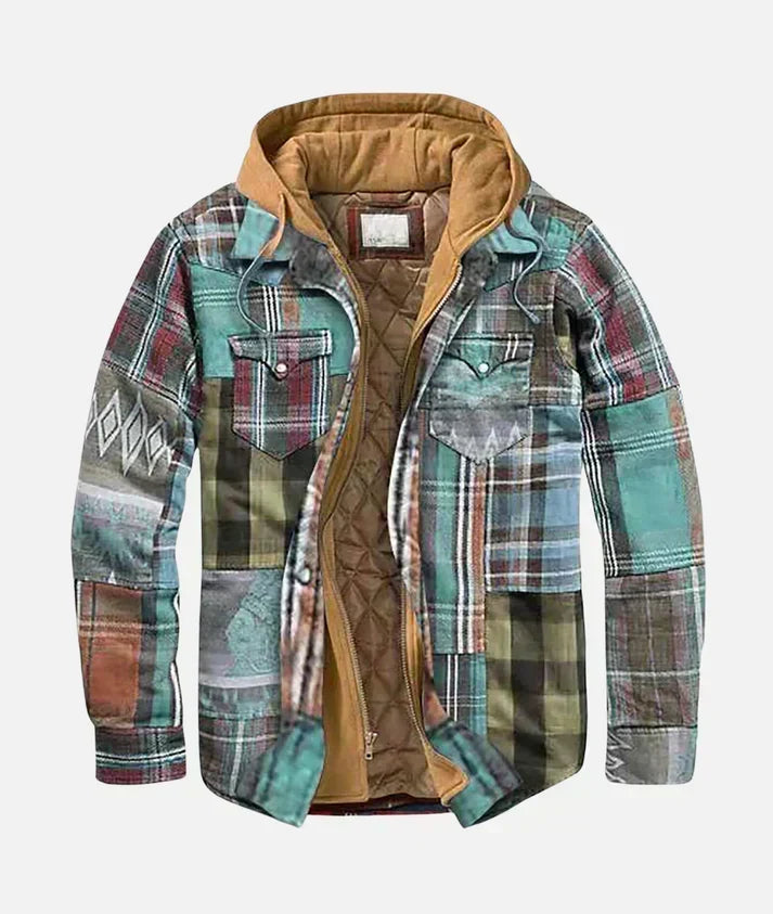 Alex | Checkered Patchwork Jacket