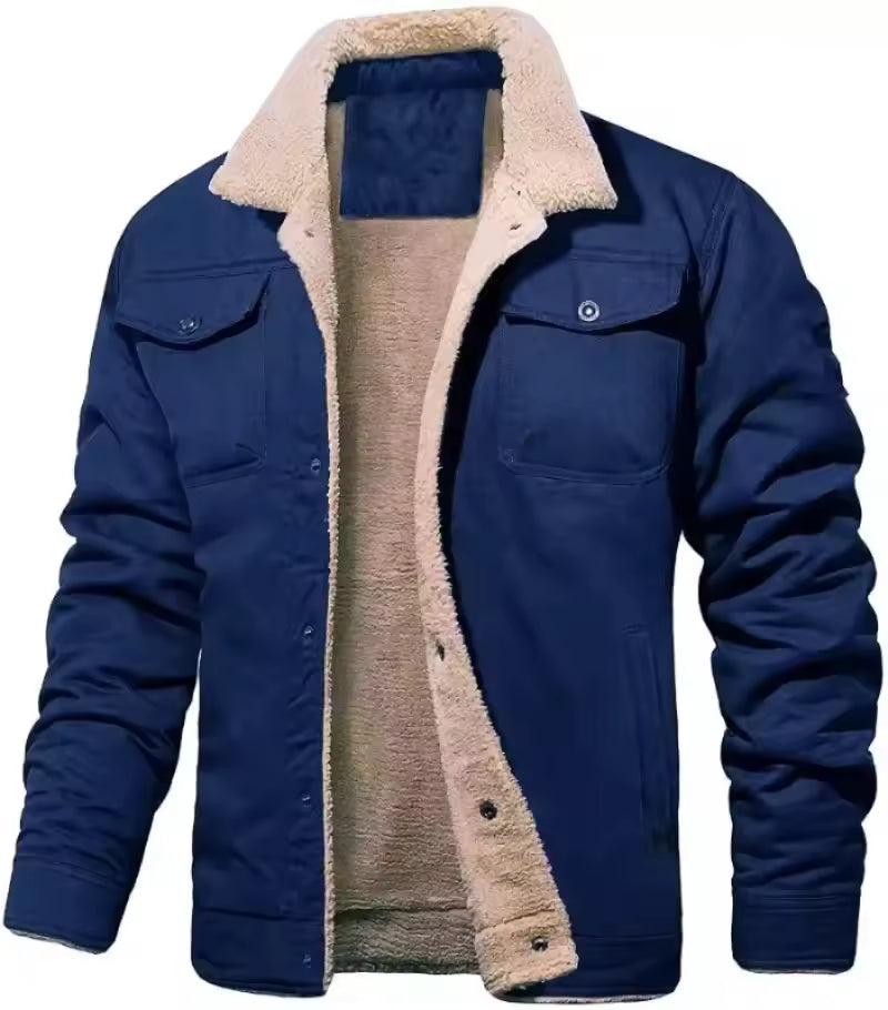 Marcus | Comfortable Warm Sherpa Lined Trucker Winter Jacket