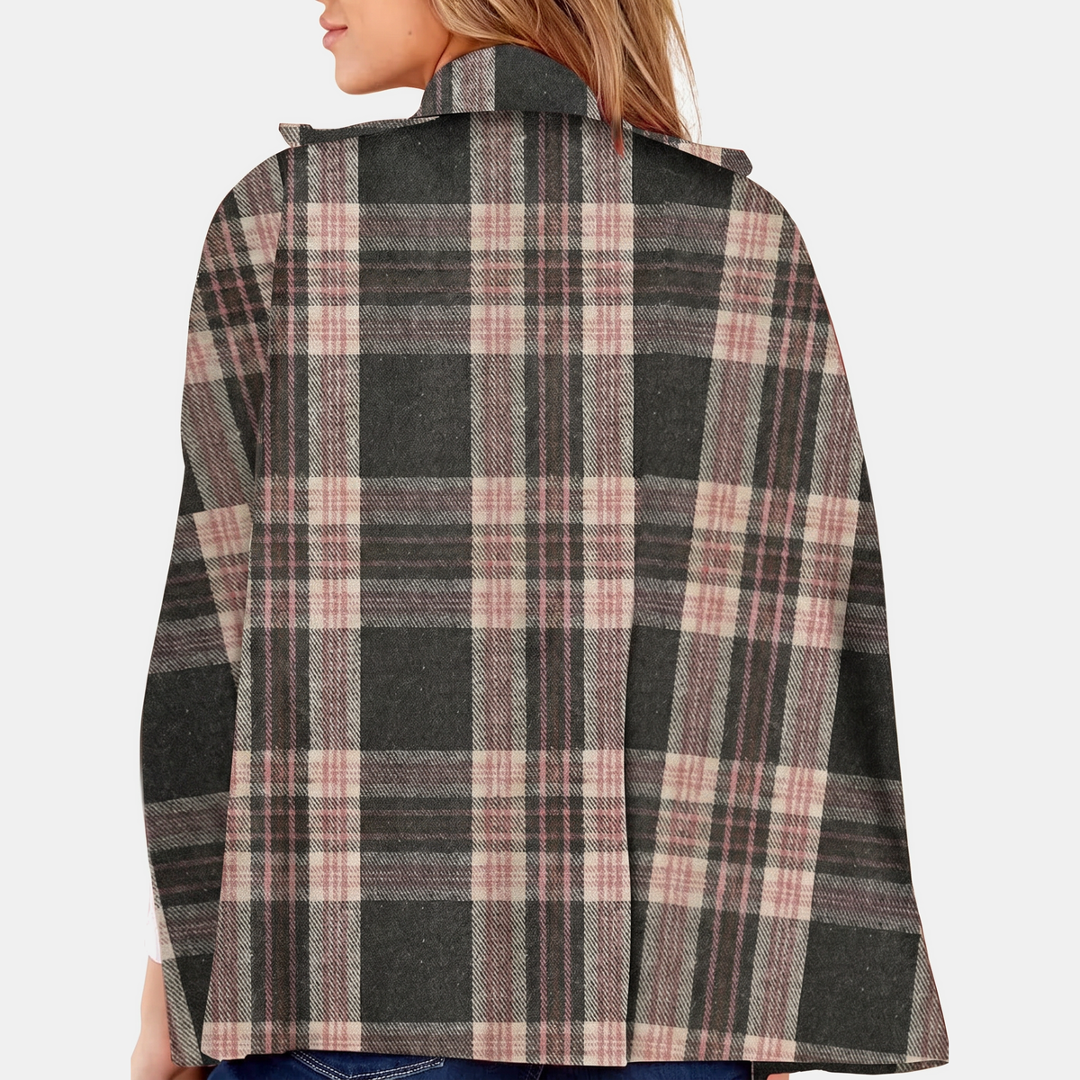 Women's Double Breasted Cape Midi Winter Coat