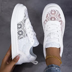 Lacey™ │ Floral Lace Sneakers