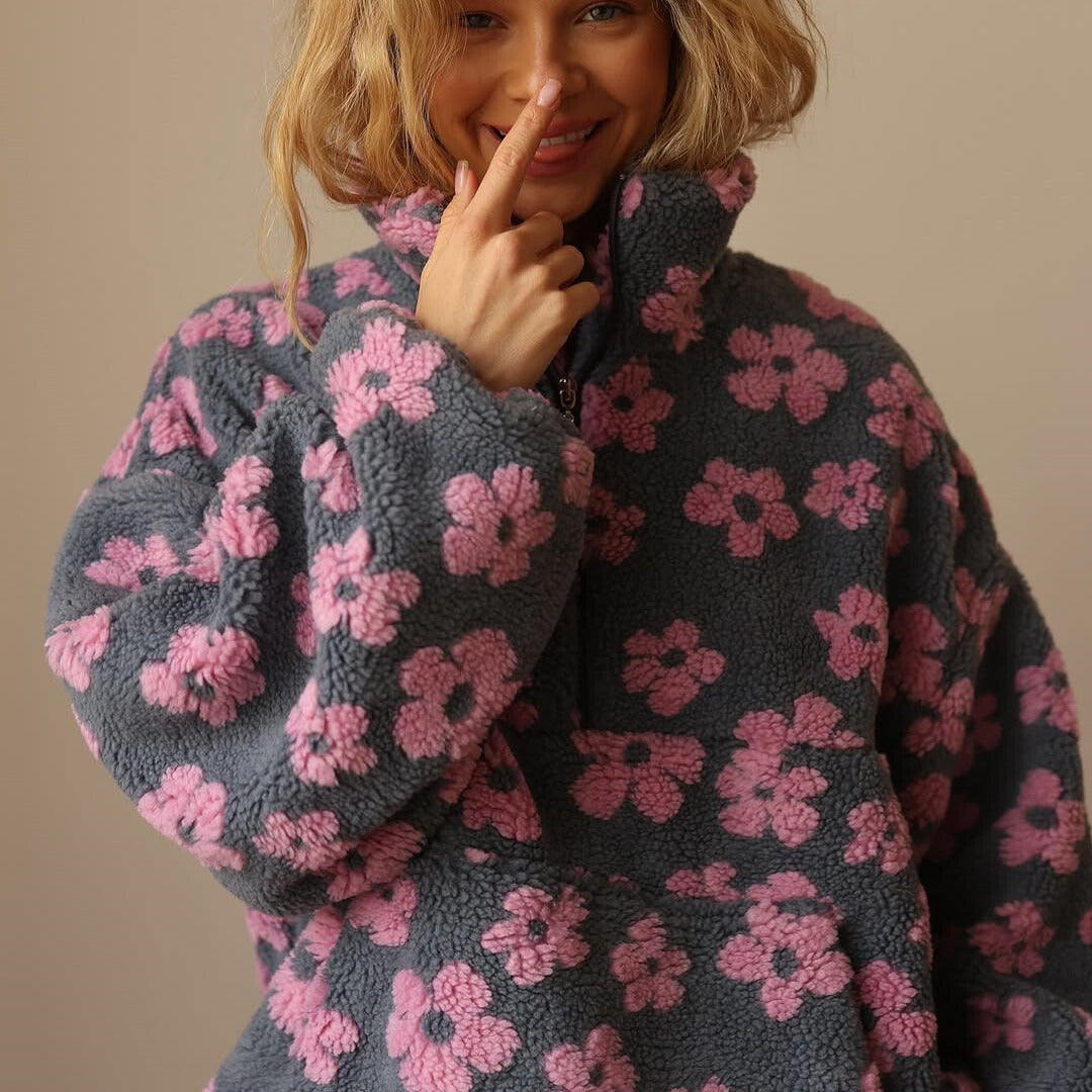 Ottilie | Cozy Floral Fleece sweater