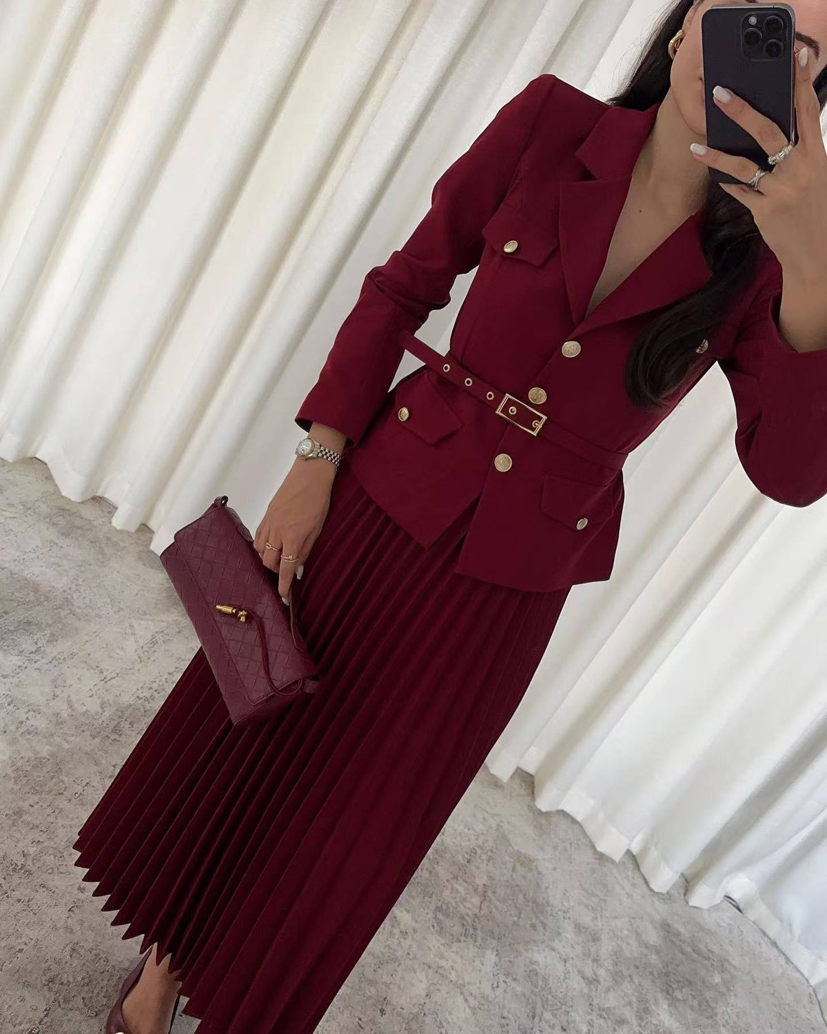 EMILIE™ - Chic Blazer & Skirt Set