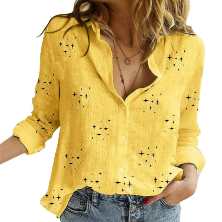SANDRA™ – Classic Printed Blouse
