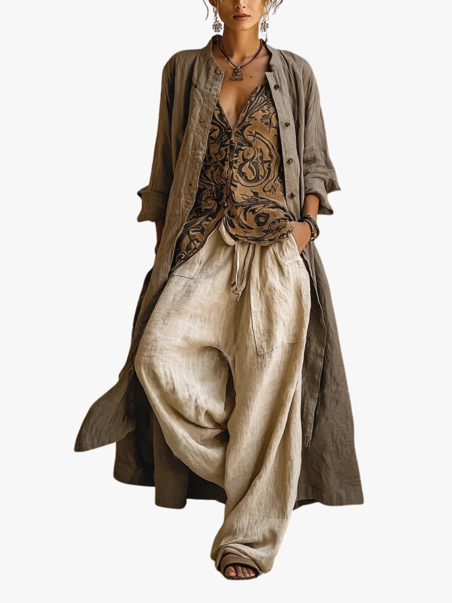 Hannah™ | THREE-PIECE LINEN SET