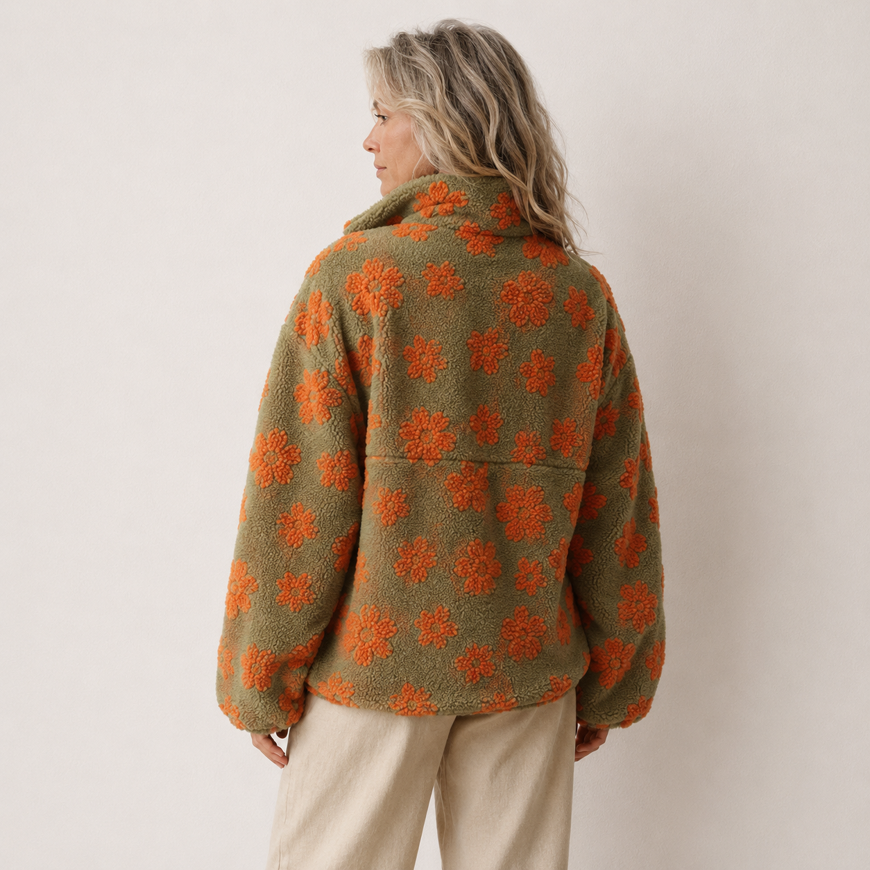 Ottilie | Cozy Floral Fleece sweater