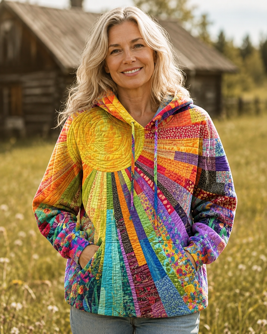 Clover - Bohemian Patchwork Hoodie