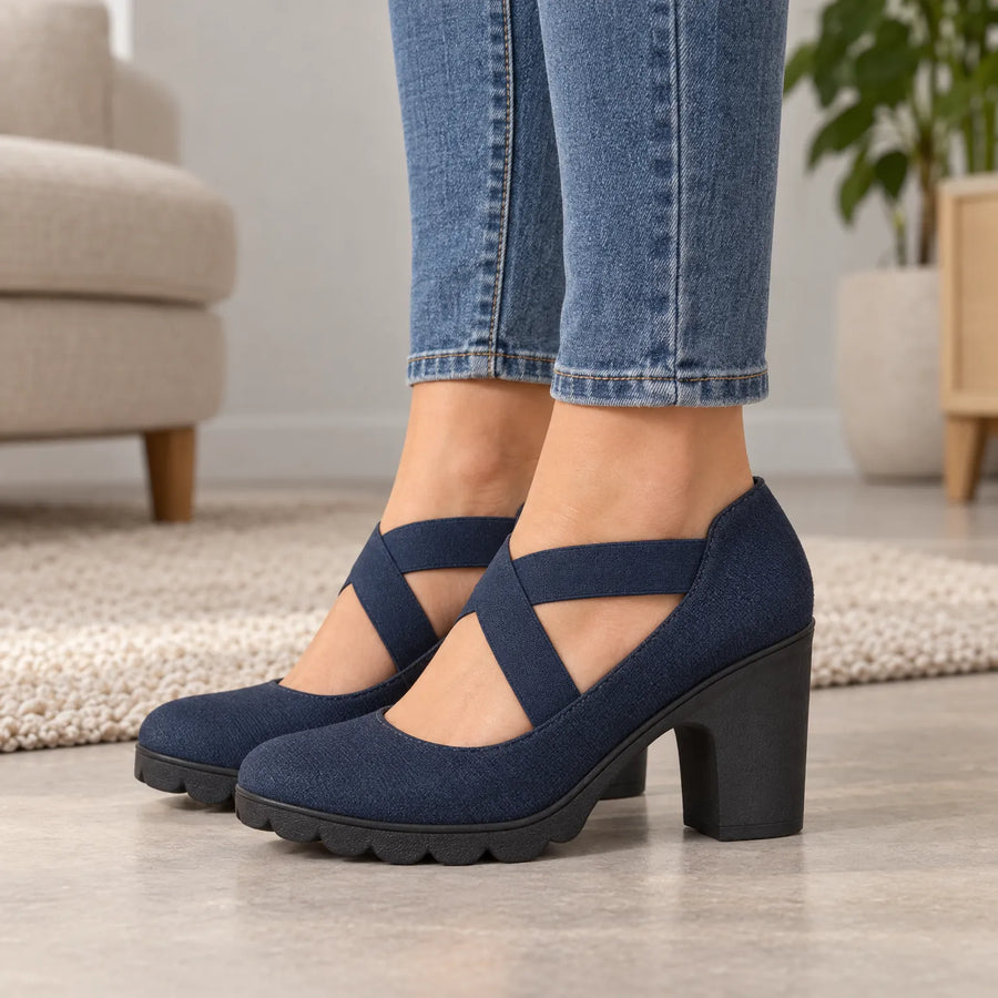 Margot | Block Heel Mary Janes