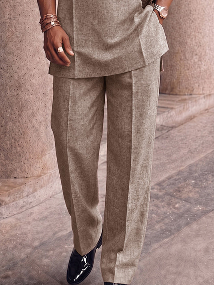 Effortless Style Colorblock T-Shirt Pants Set