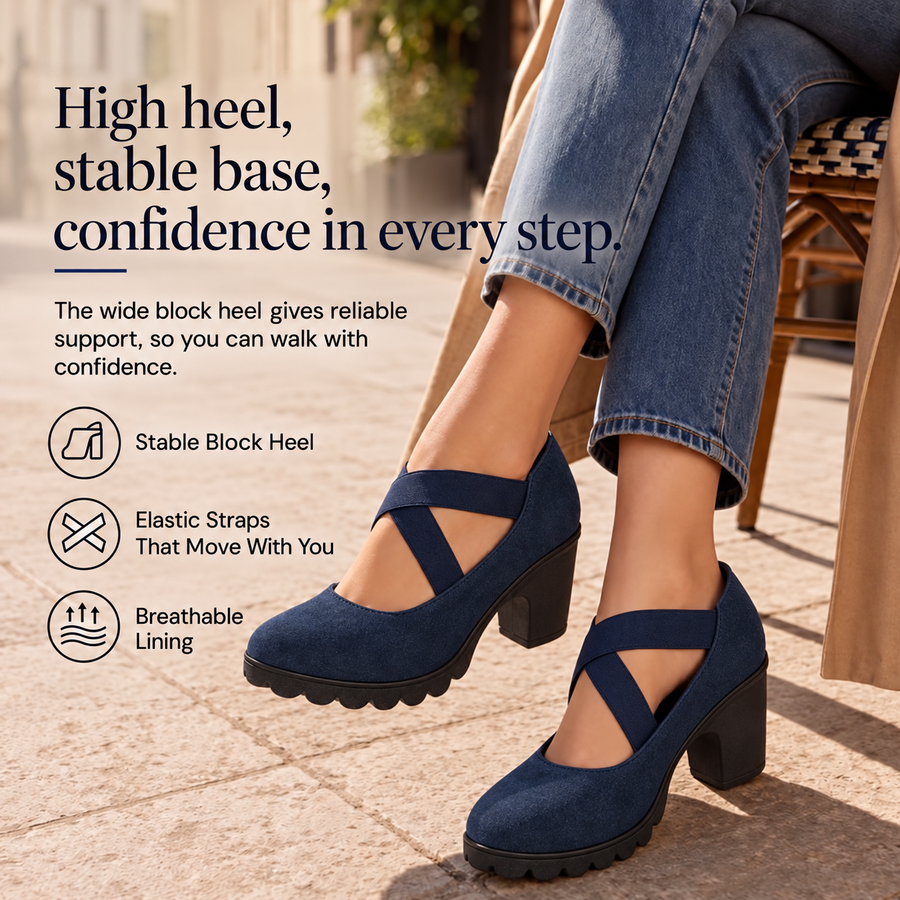 Margot | Block Heel Mary Janes