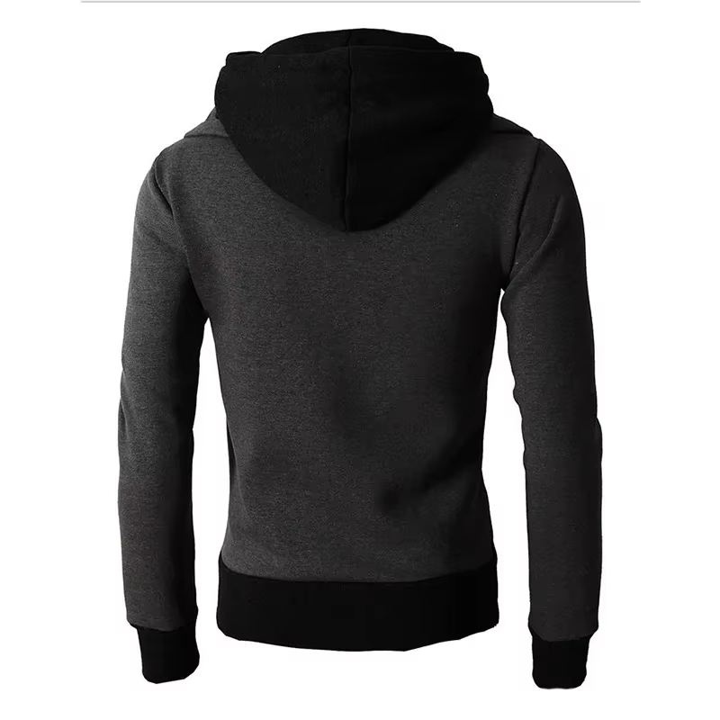 Daniel | Warm Colorblock Full Zip Hooded Sweatshirt