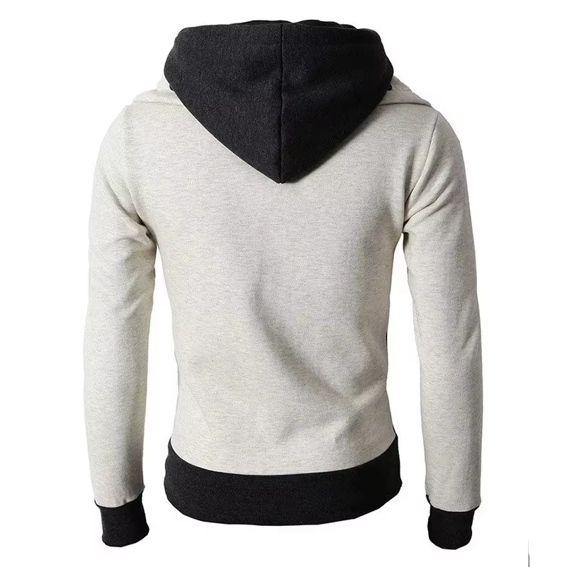 Daniel | Warm Colorblock Full Zip Hooded Sweatshirt