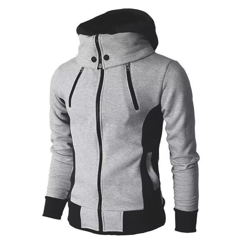 Daniel | Warm Colorblock Full Zip Hooded Sweatshirt
