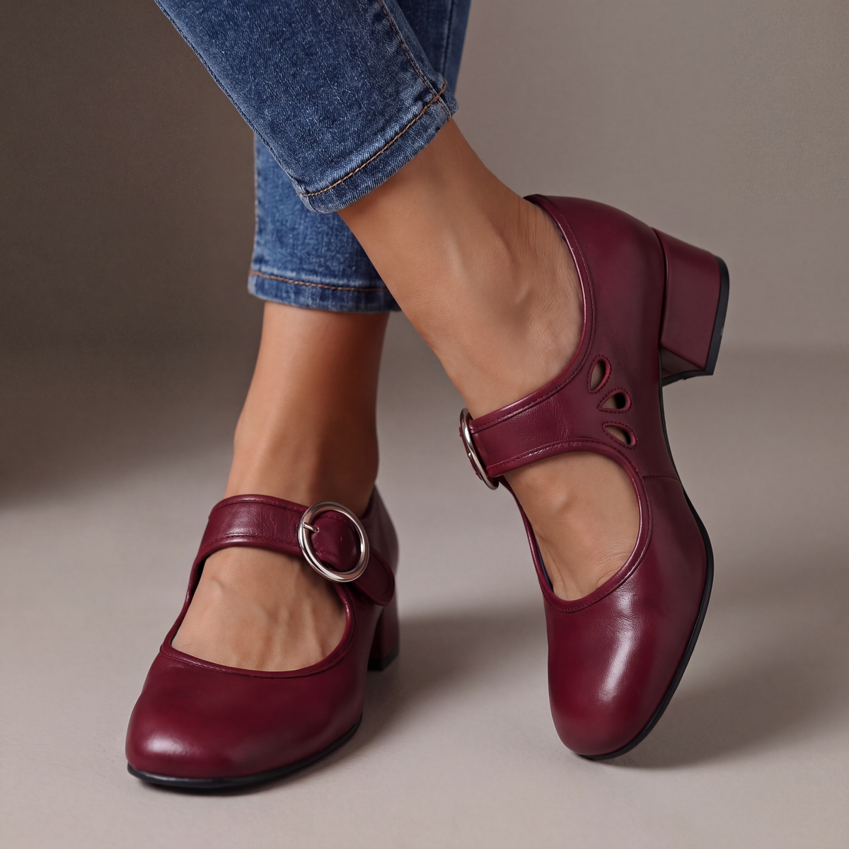 Josephine | Leather Mary Janes