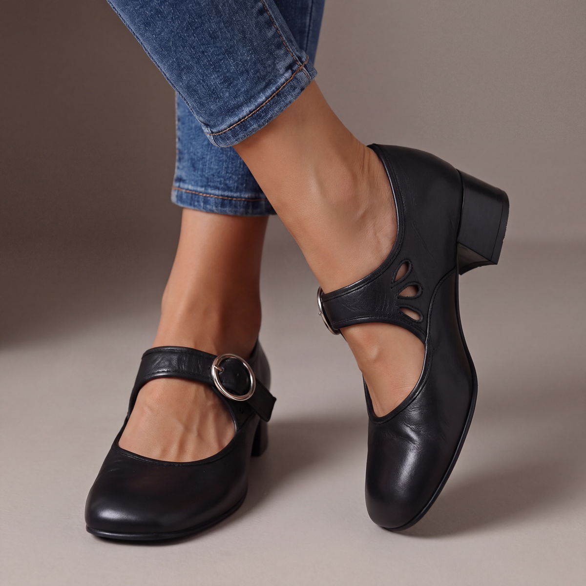Josephine | Leather Mary Janes