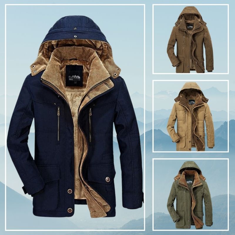 William | Warm Fleece Lined Hooded Winter Jacket