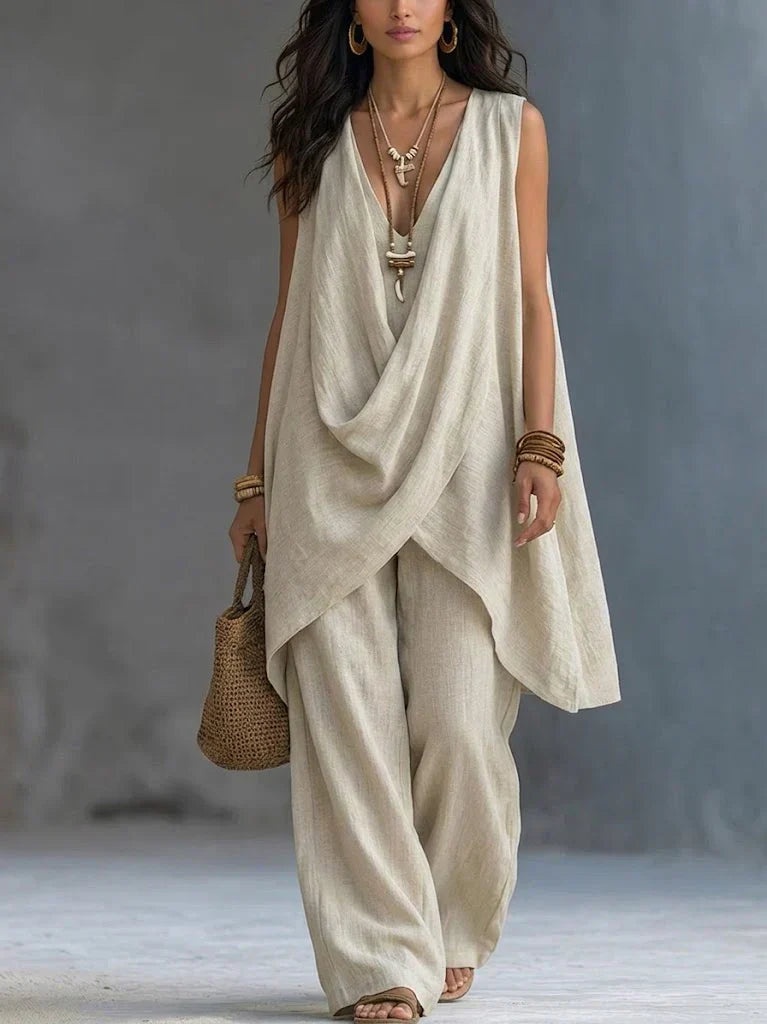 Maeve | Bohemian V-Neck Co-Ord Set
