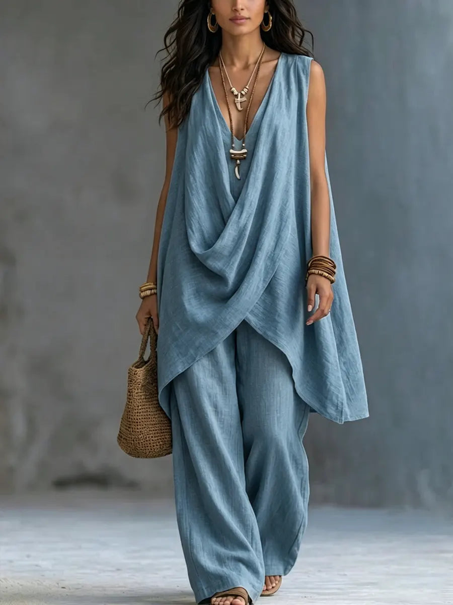 Maeve | Bohemian V-Neck Co-Ord Set