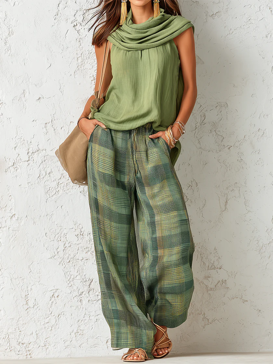 Noor | Wide-Leg Two-Piece Set