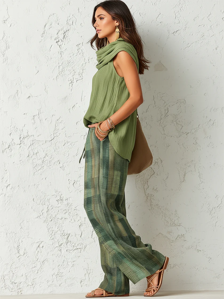 Noor | Wide-Leg Two-Piece Set.