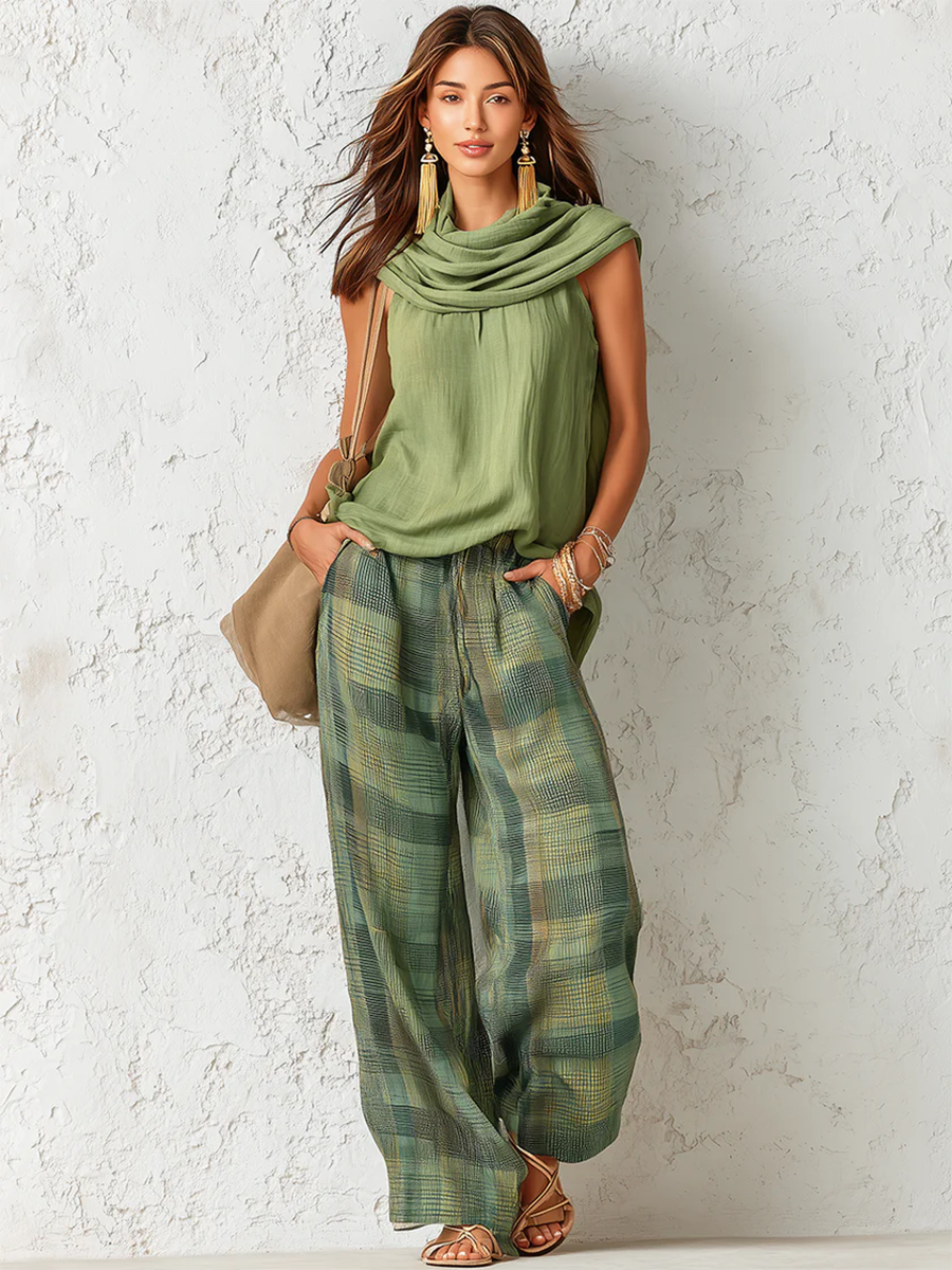 Noor | Wide-Leg Two-Piece Set.