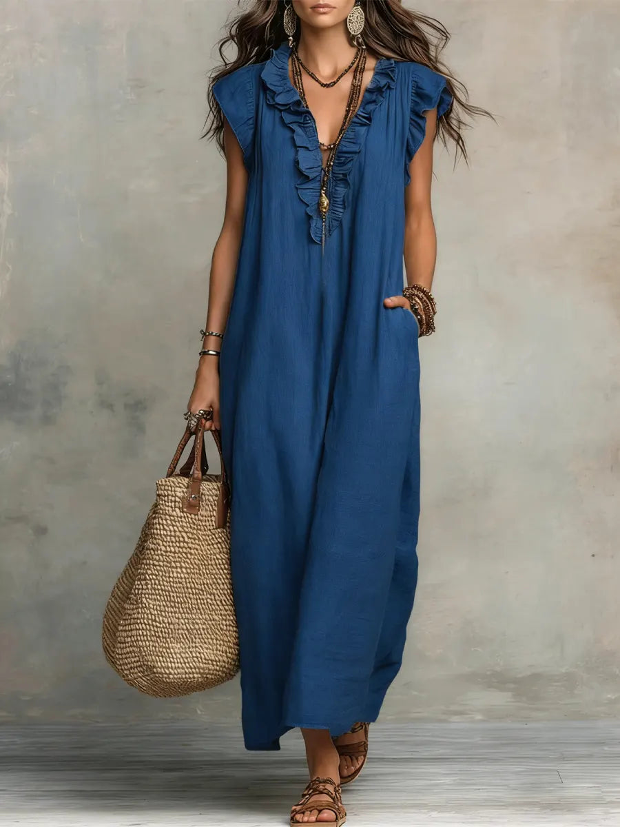 Saoirse | Boho Flowy Maxi Dress
