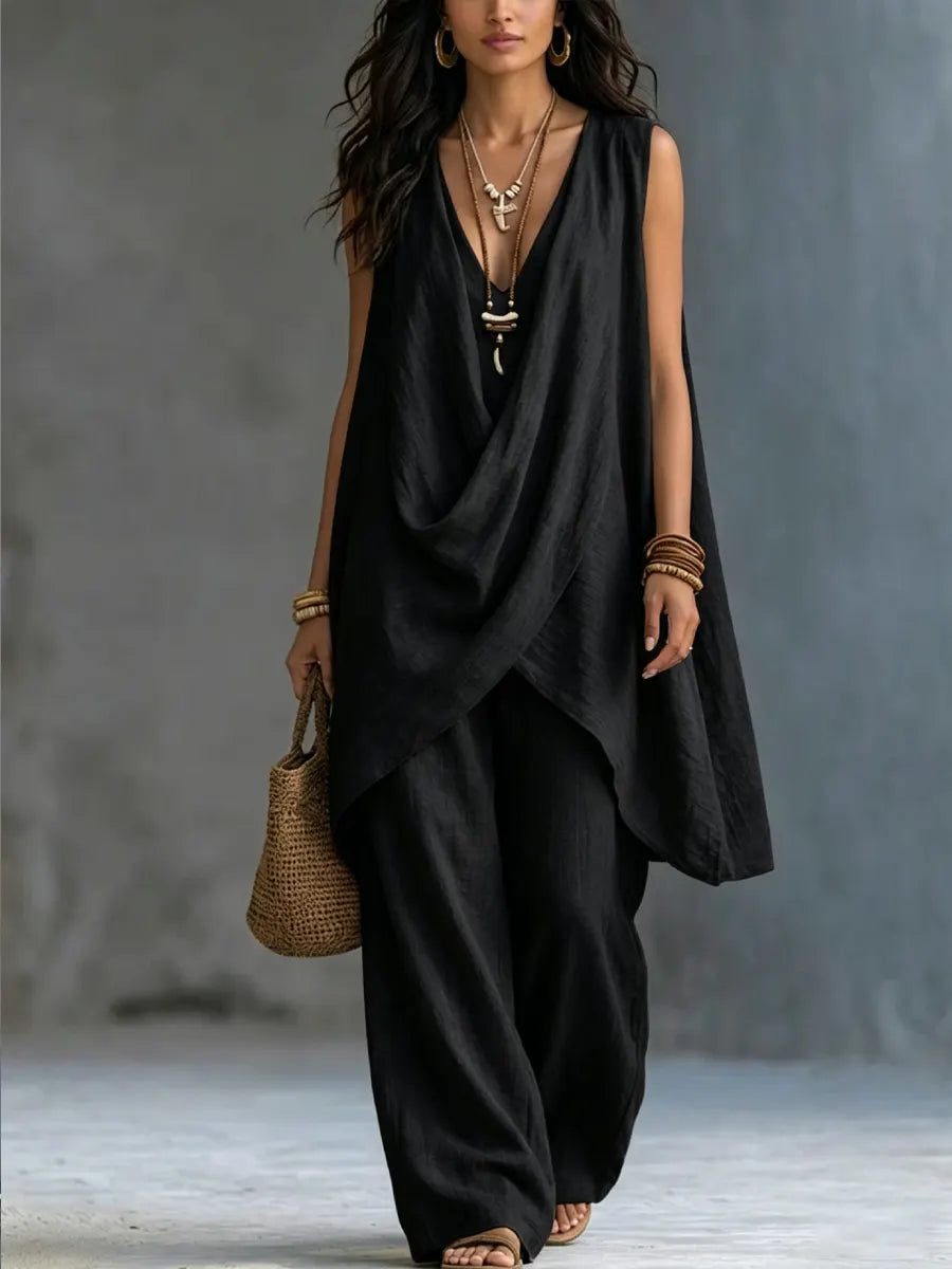 Maeve | Bohemian V-Neck Co-Ord Set