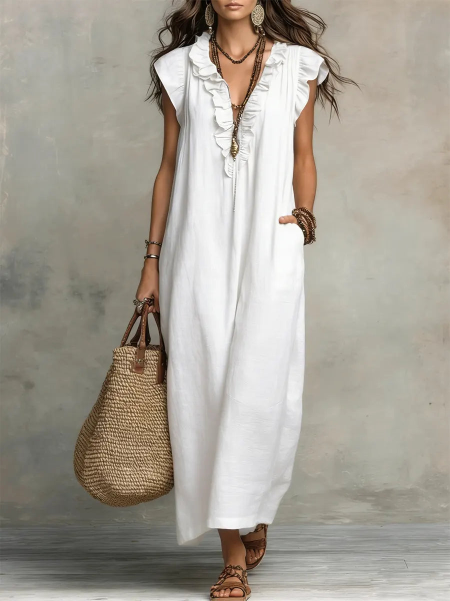 Saoirse | Boho Flowy Maxi Dress