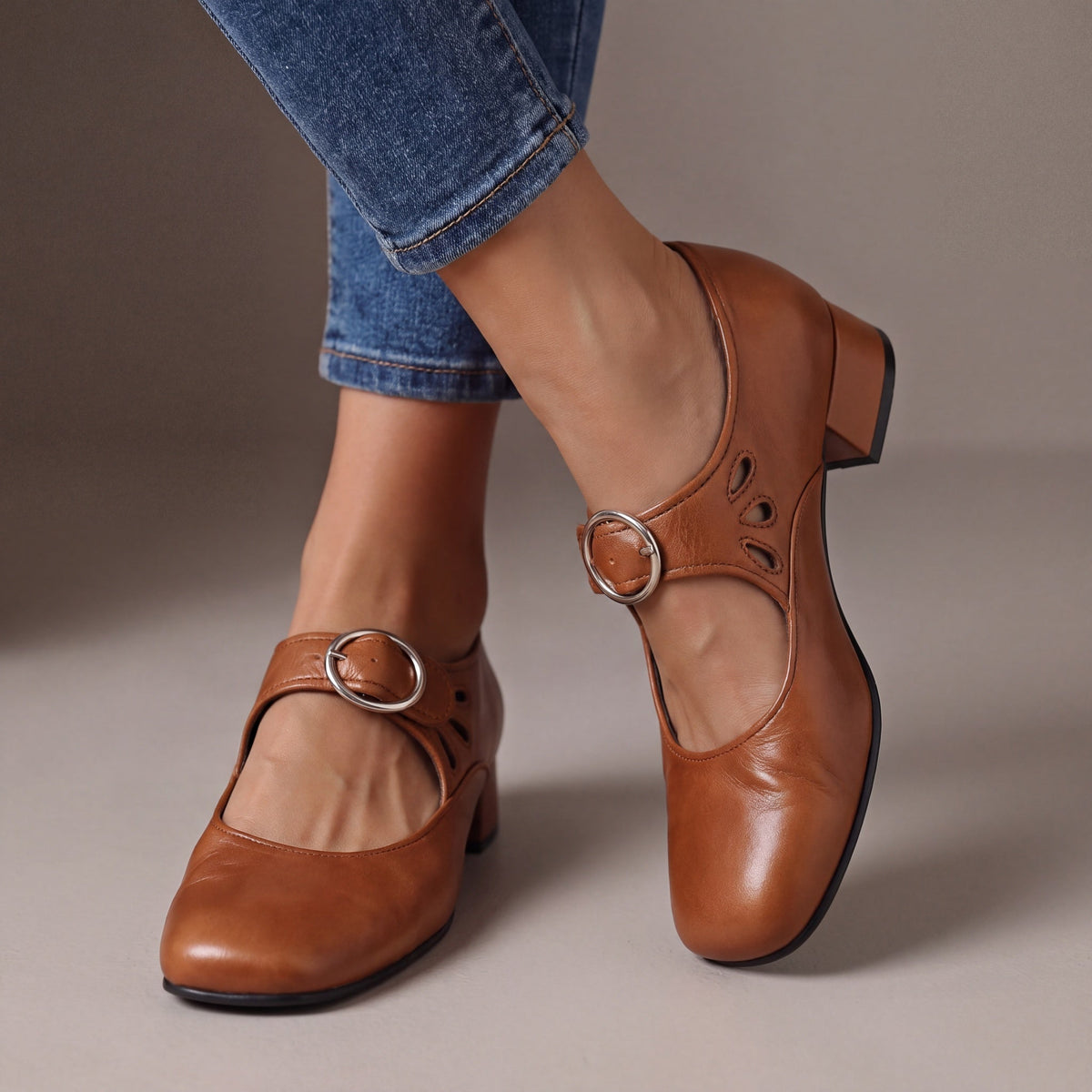 Josephine | Leather Mary Janes